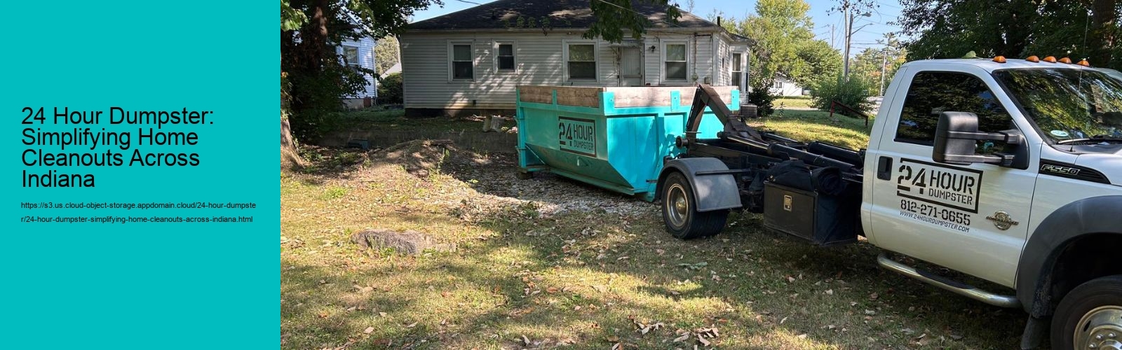 24 Hour Dumpster: Simplifying Home Cleanouts Across Indiana