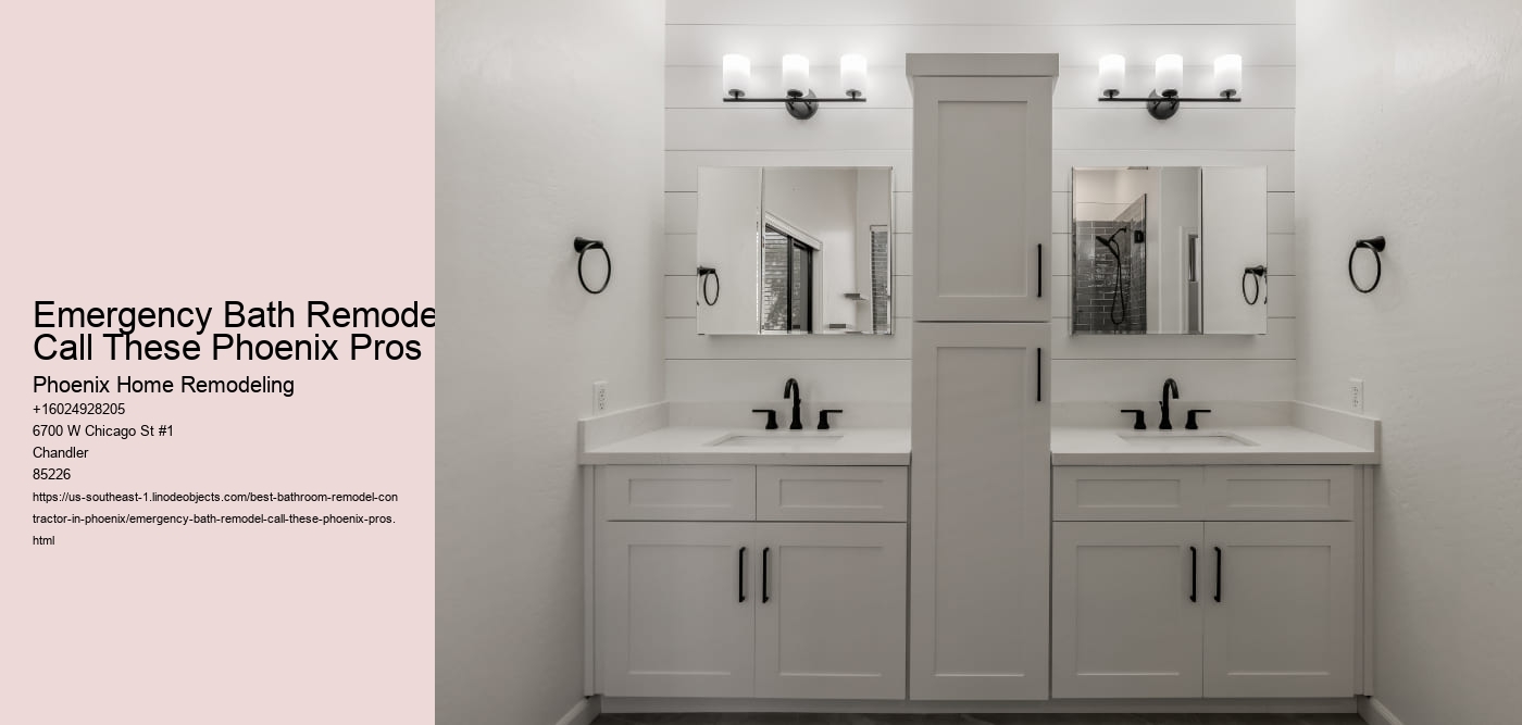 Emergency Bath Remodel? Call These Phoenix Pros