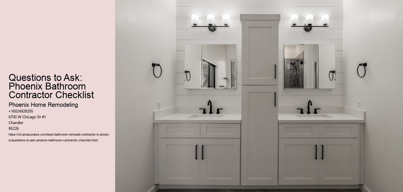 Questions to Ask: Phoenix Bathroom Contractor Checklist