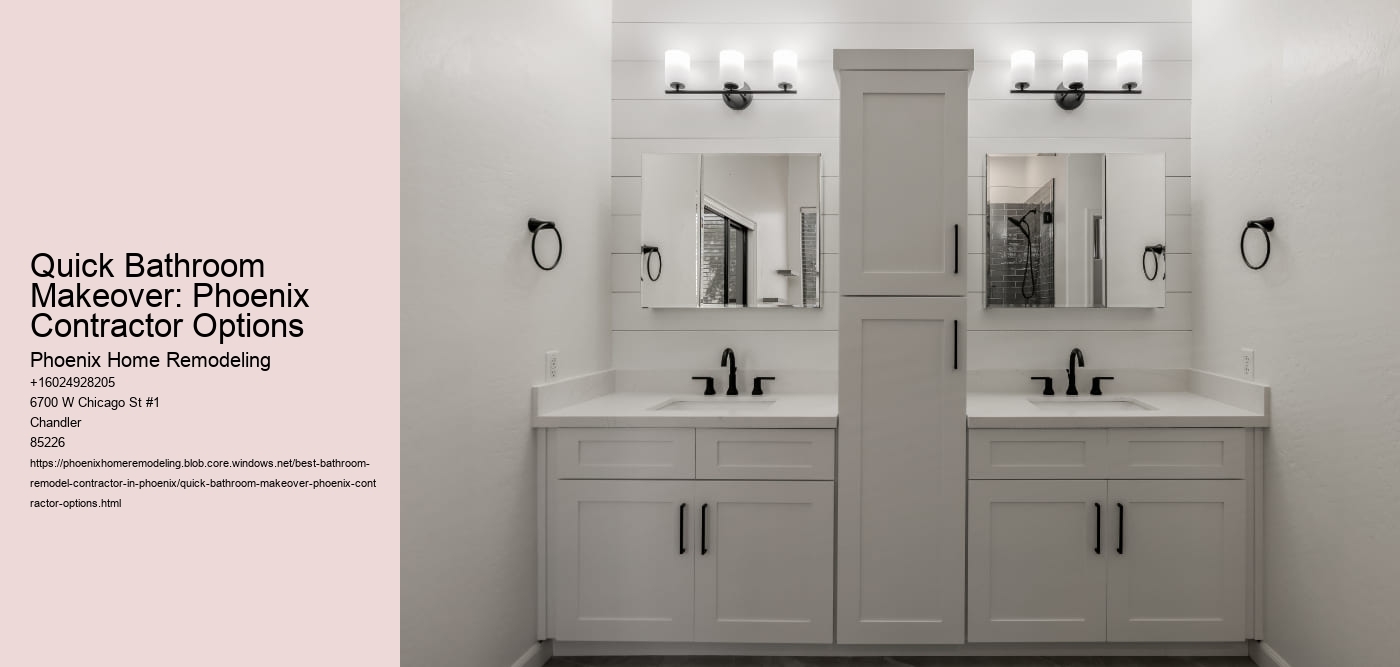 Quick Bathroom Makeover: Phoenix Contractor Options