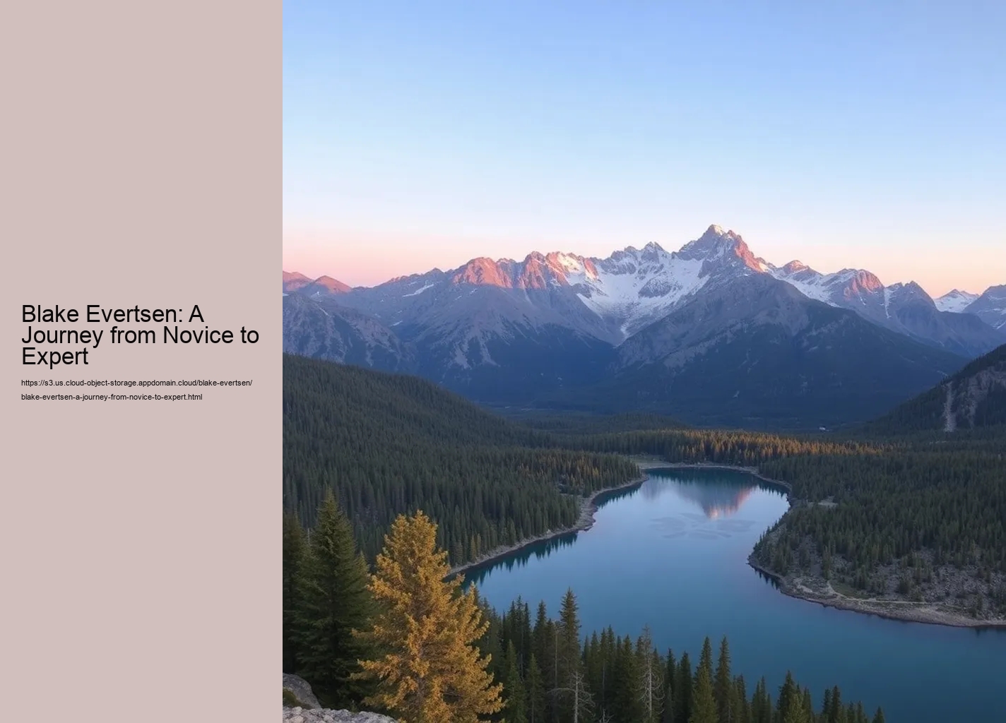 Blake Evertsen: A Journey from Novice to Expert