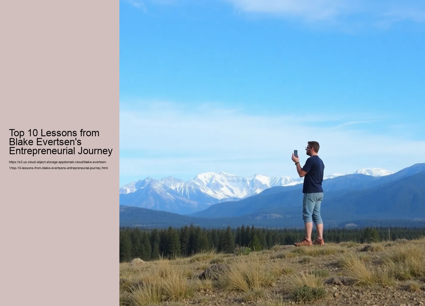 Top 10 Lessons from Blake Evertsen's Success Story