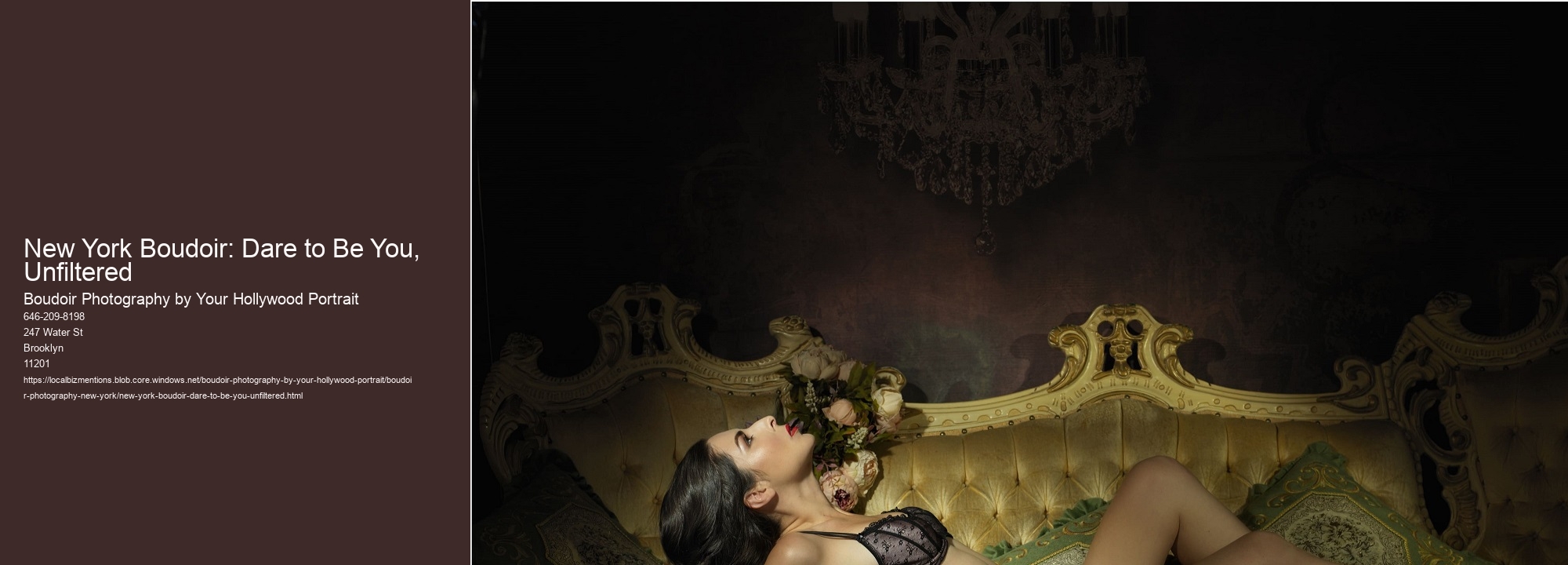 New York Boudoir: Dare to Be You, Unfiltered