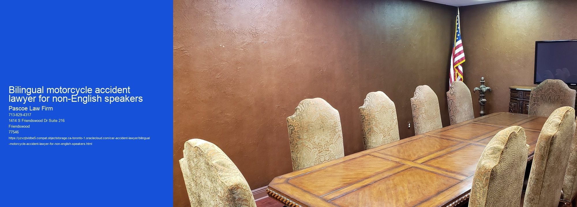 Bilingual motorcycle accident lawyer for non-English speakers