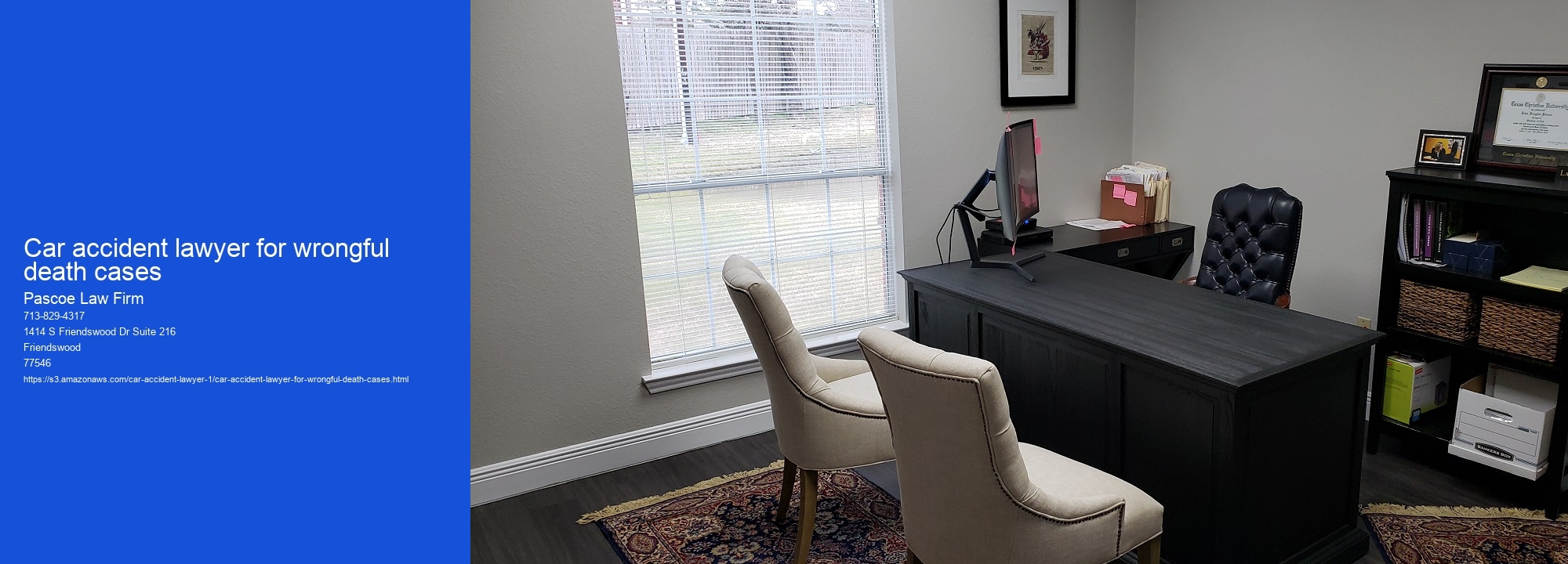 Car accident lawyer for wrongful death cases