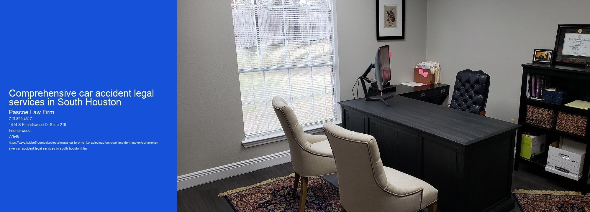 Comprehensive car accident legal services in South Houston