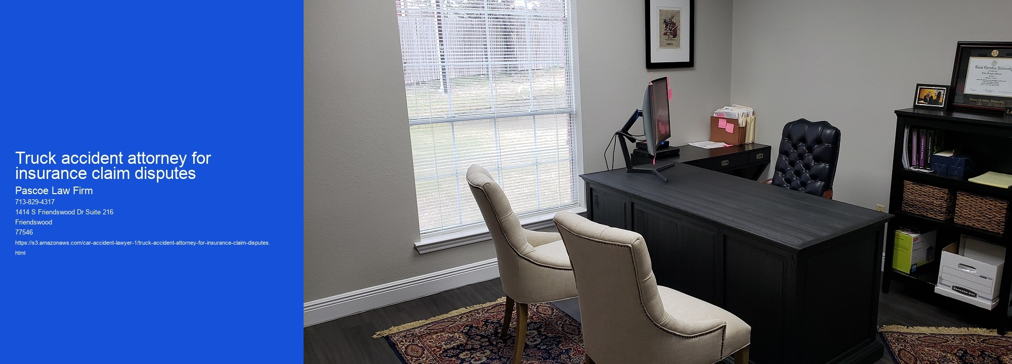 Truck accident attorney for insurance claim disputes