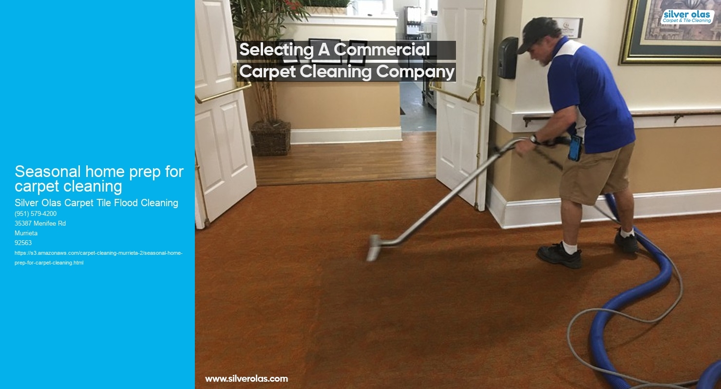 Seasonal home prep for carpet cleaning