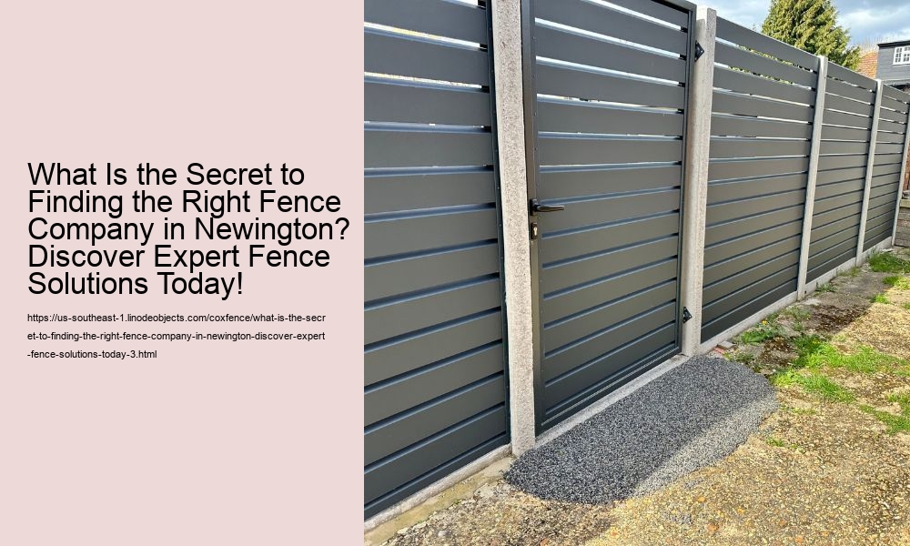 What Is the Secret to Finding the Right Fence Company in Newington? Discover Expert Fence Solutions Today!