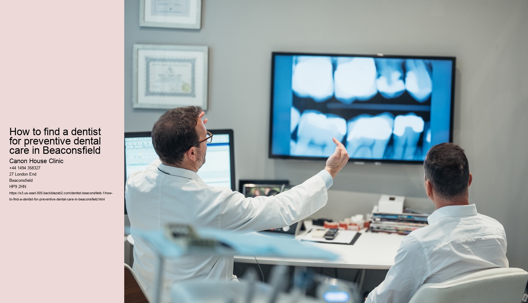 How to find a dentist for preventive dental care in Beaconsfield