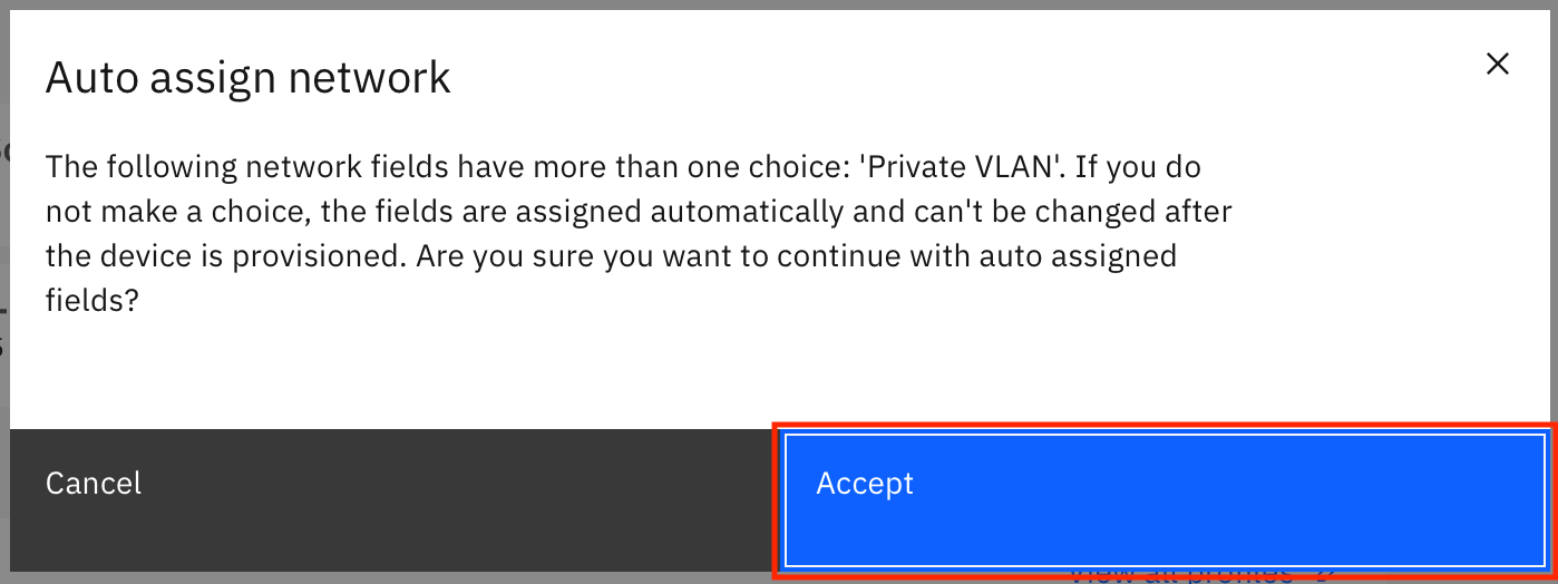 Cloud - VM - VLAN accept