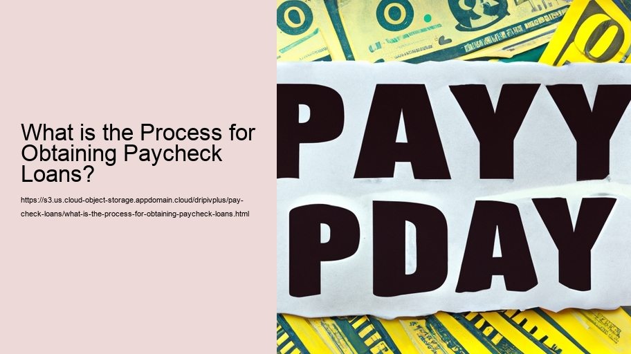 What is the Process for Obtaining Paycheck Loans?