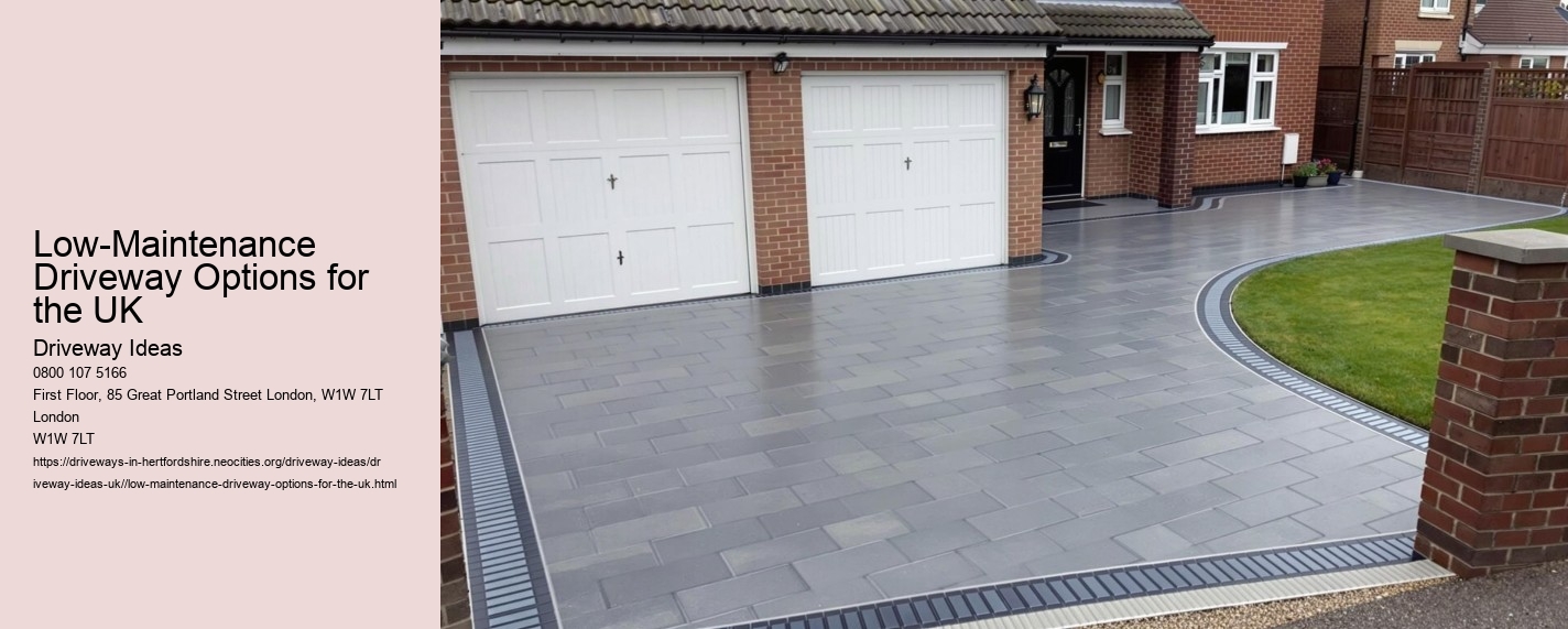 Low-Maintenance Driveway Options for the UK