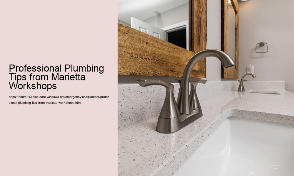 Professional Plumbing Tips from Marietta Workshops