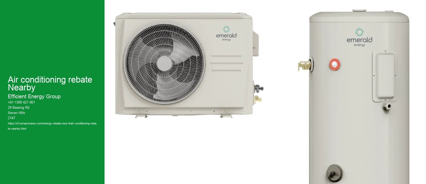 air conditioning rebate Nearby