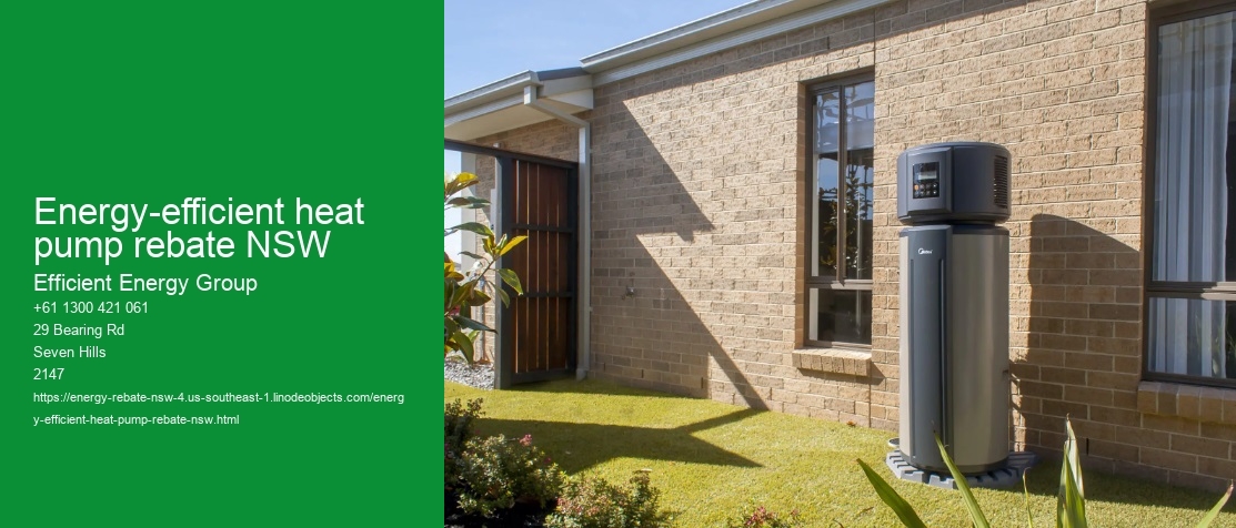 Energy-efficient heat pump rebate NSW