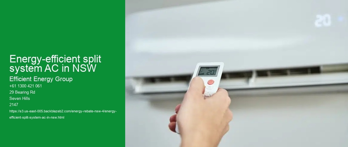 Energy-efficient split system AC in NSW