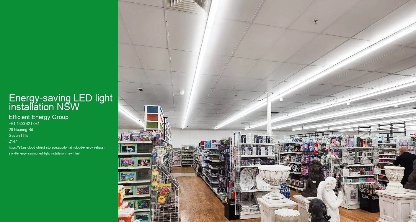 Energy-saving LED light installation NSW