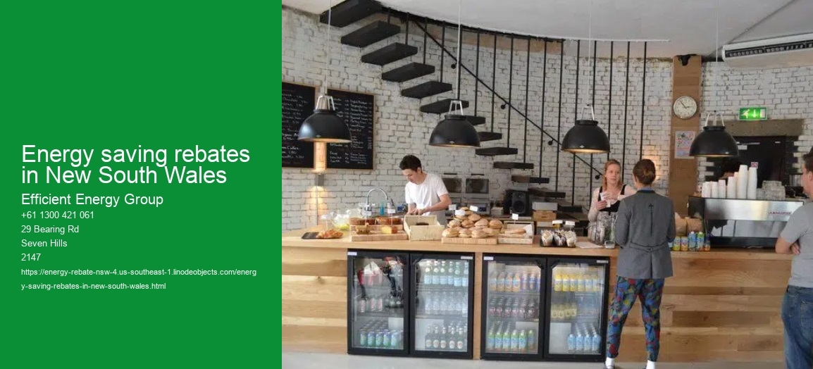 Energy saving rebates in New South Wales