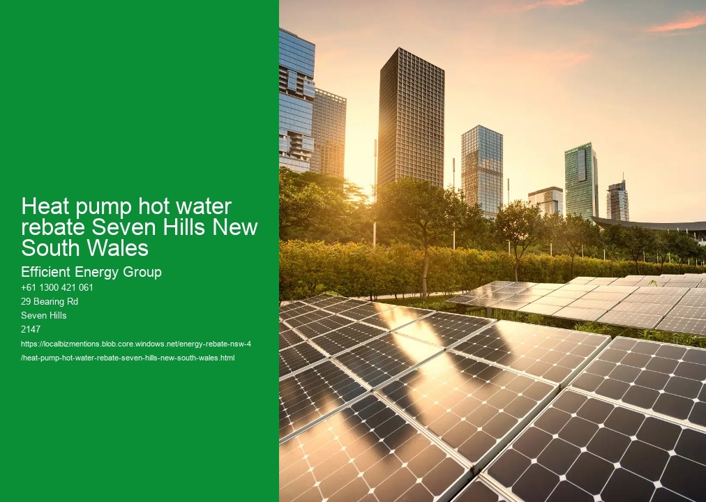 Heat pump hot water rebate Seven Hills New South Wales