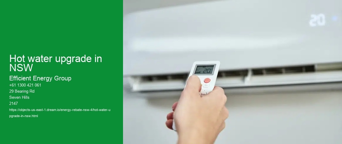 Hot water upgrade in NSW