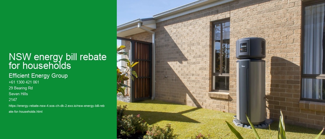 NSW energy bill rebate for households