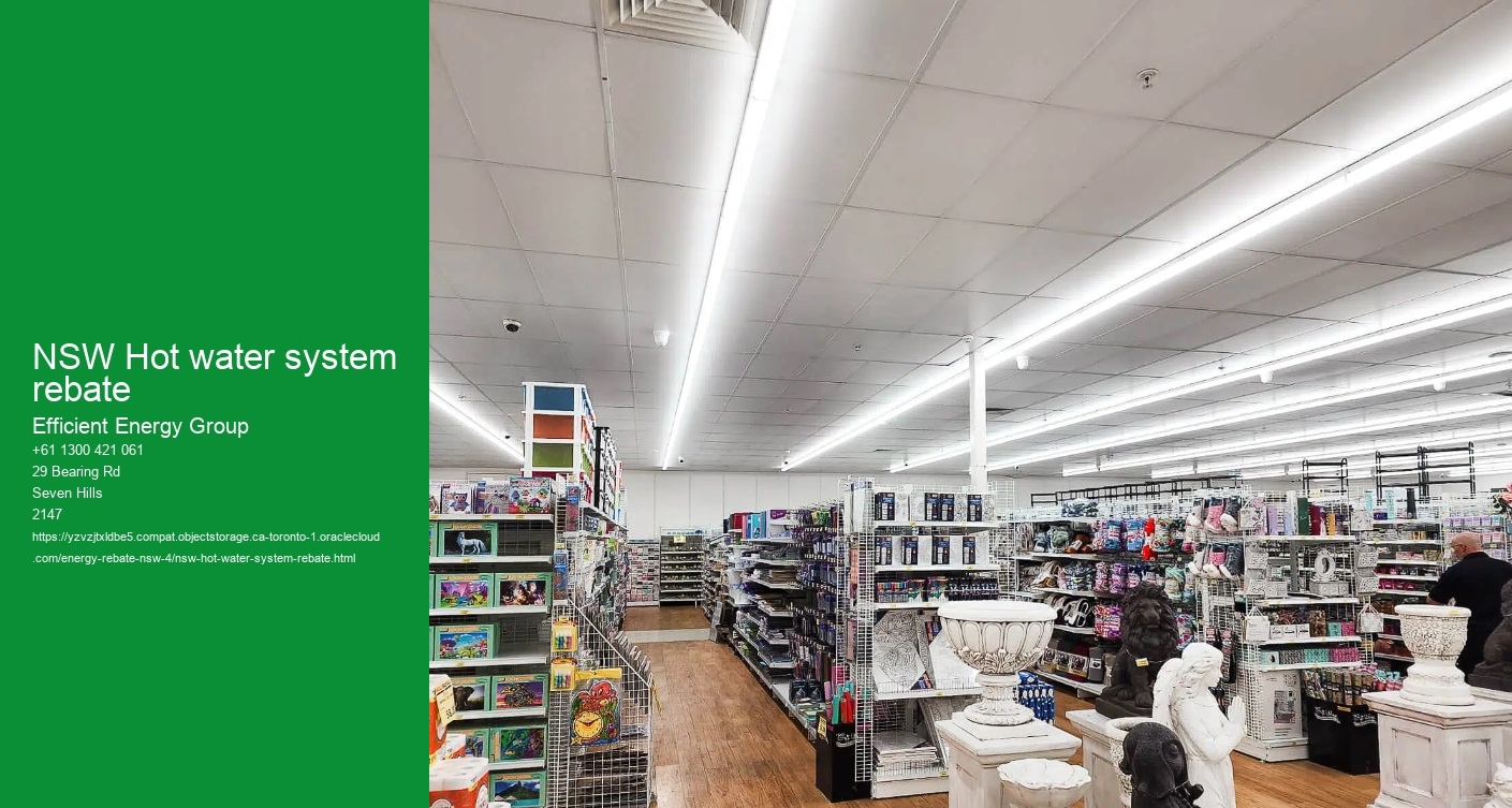 NSW Hot water system rebate