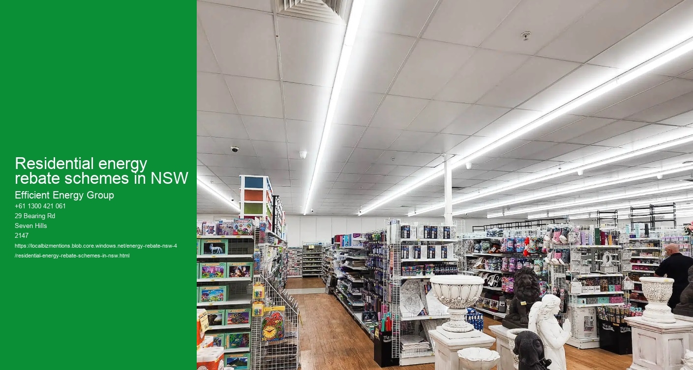 Residential energy rebate schemes in NSW