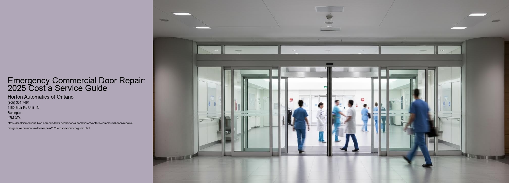 Emergency Commercial Door Repair: 2025 Cost a Service Guide