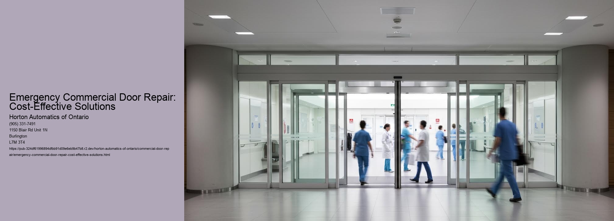 Emergency Commercial Door Repair: Cost-Effective Solutions
