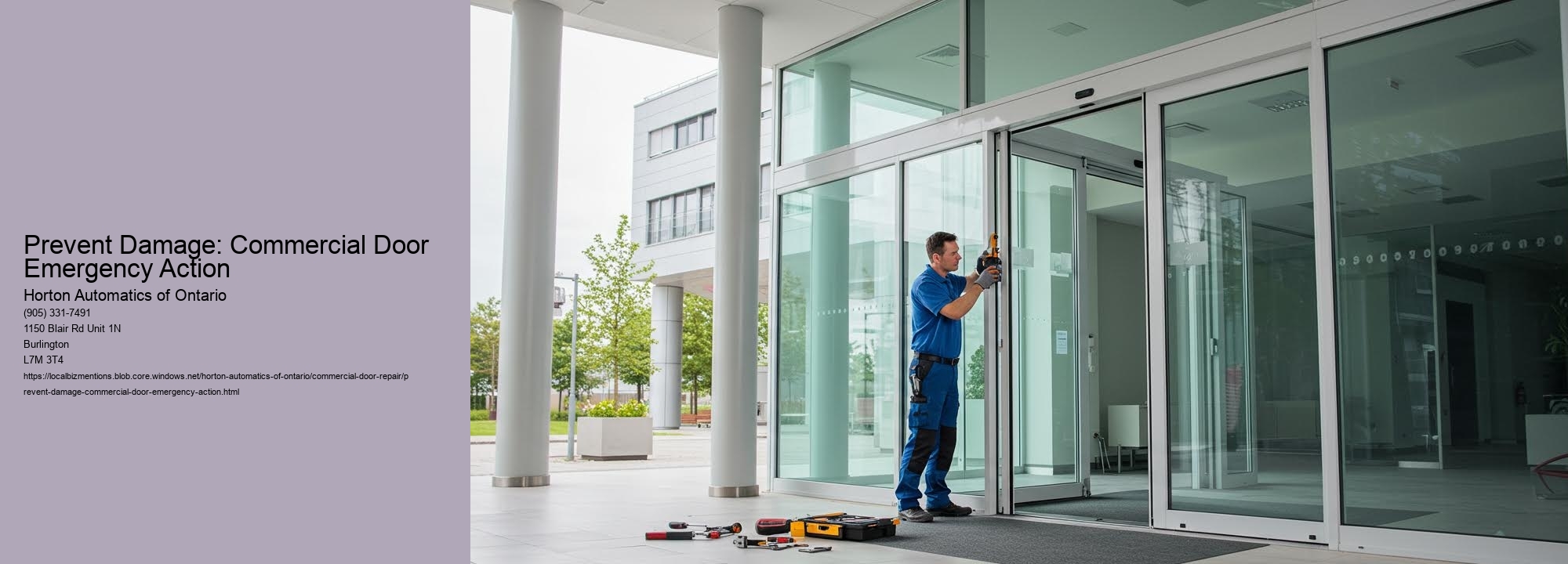 Prevent Damage: Commercial Door Emergency Action