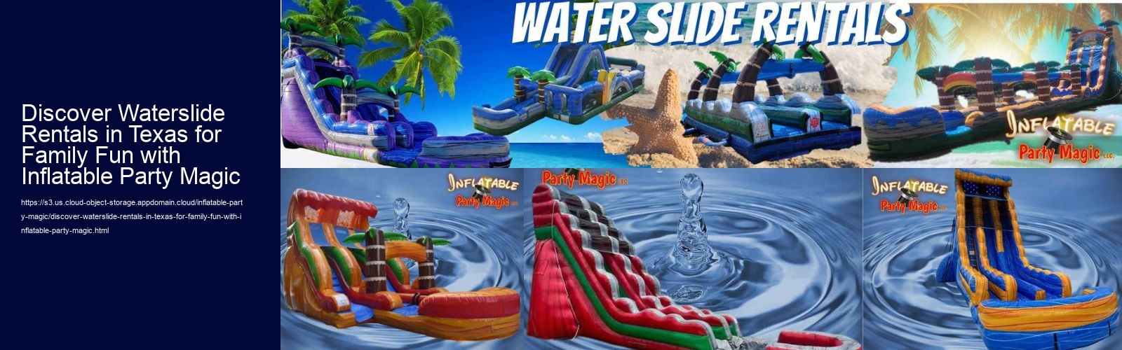 Discover Waterslide Rentals in Texas for Family Fun with Inflatable Party Magic