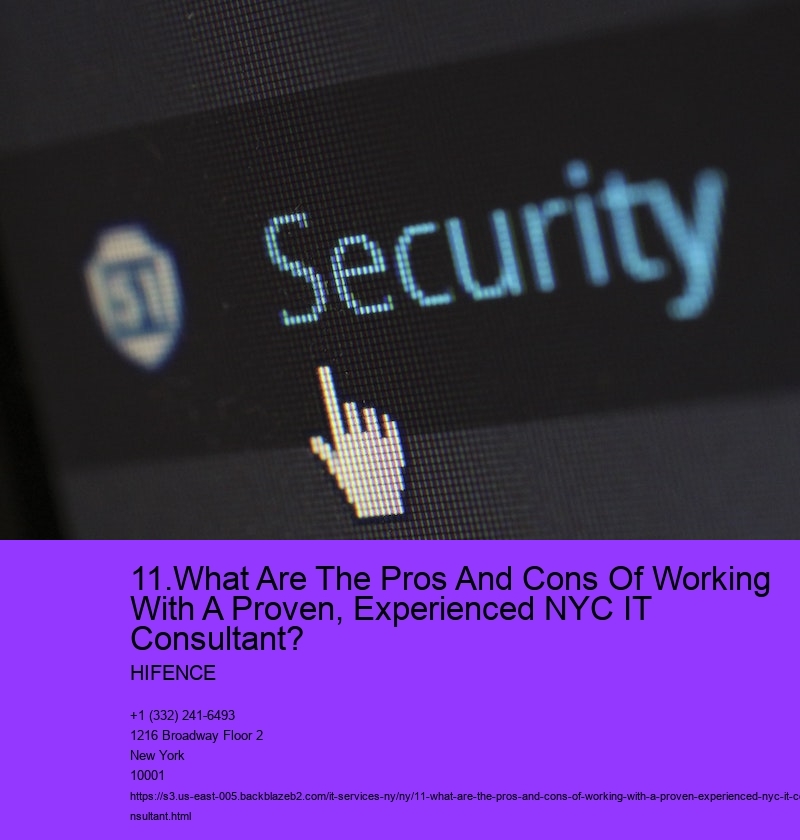 11.What Are The Pros And Cons Of Working With A Proven, Experienced NYC IT Consultant?  