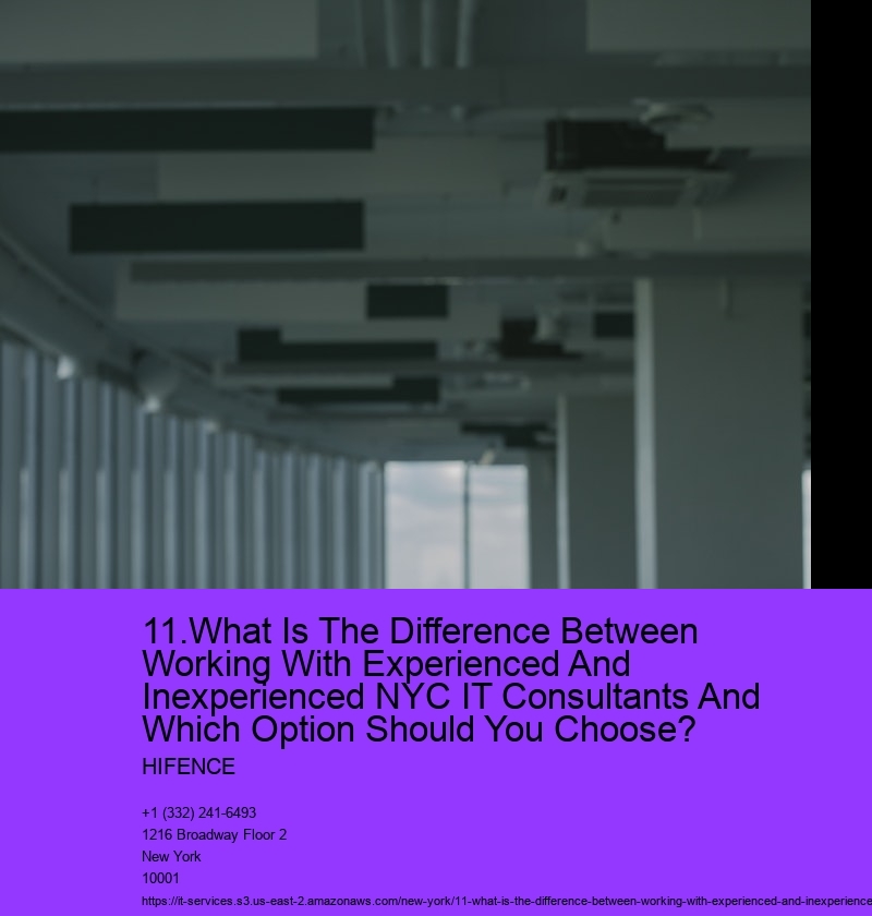 11.What Is The Difference Between Working With Experienced And Inexperienced NYC IT Consultants And Which Option Should You Choose?  