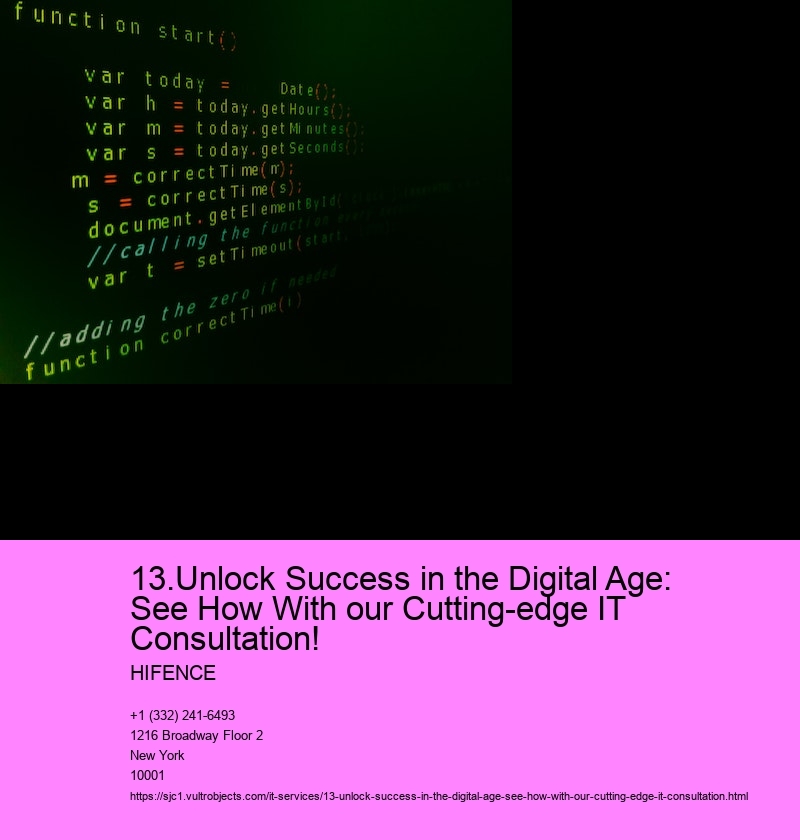 13.Unlock Success in the Digital Age: See How With our Cutting-edge IT Consultation!  