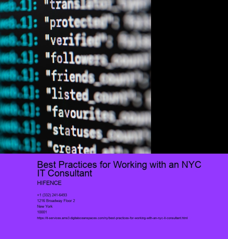 Best Practices for Working with an NYC IT Consultant 