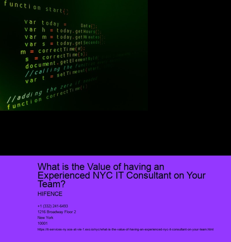 What is the Value of having an Experienced NYC IT Consultant on Your Team? 