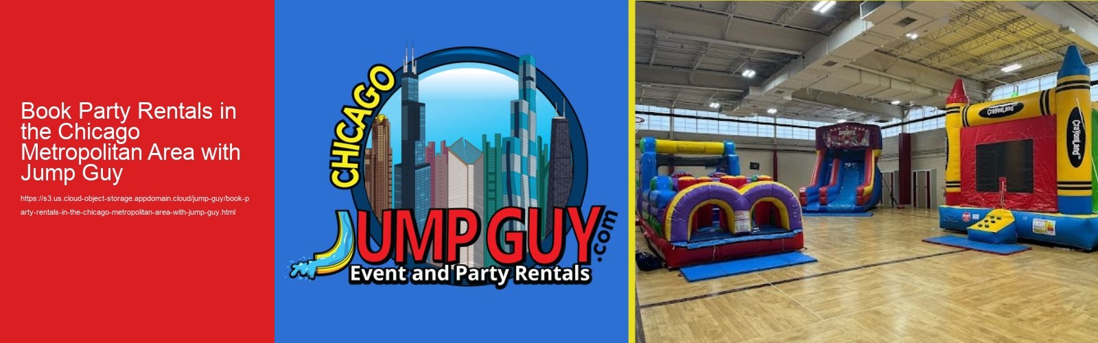 Book Party Rentals in the Chicago Metropolitan Area with Jump Guy