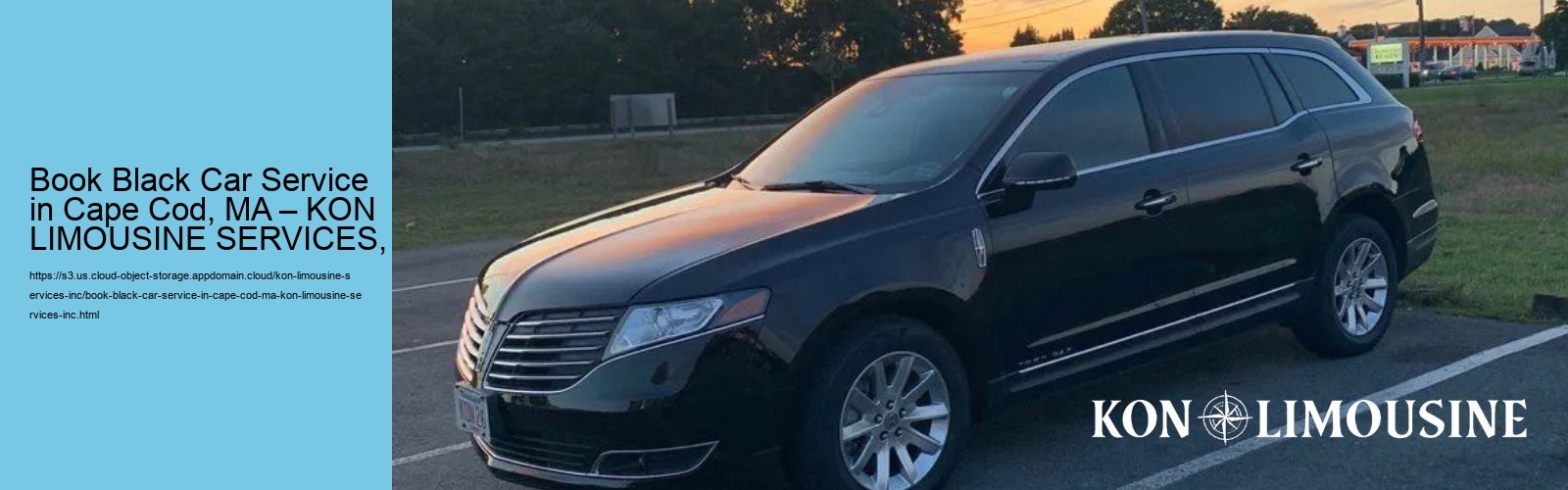 Book Black Car Service in Cape Cod, MA – KON LIMOUSINE SERVICES, INC