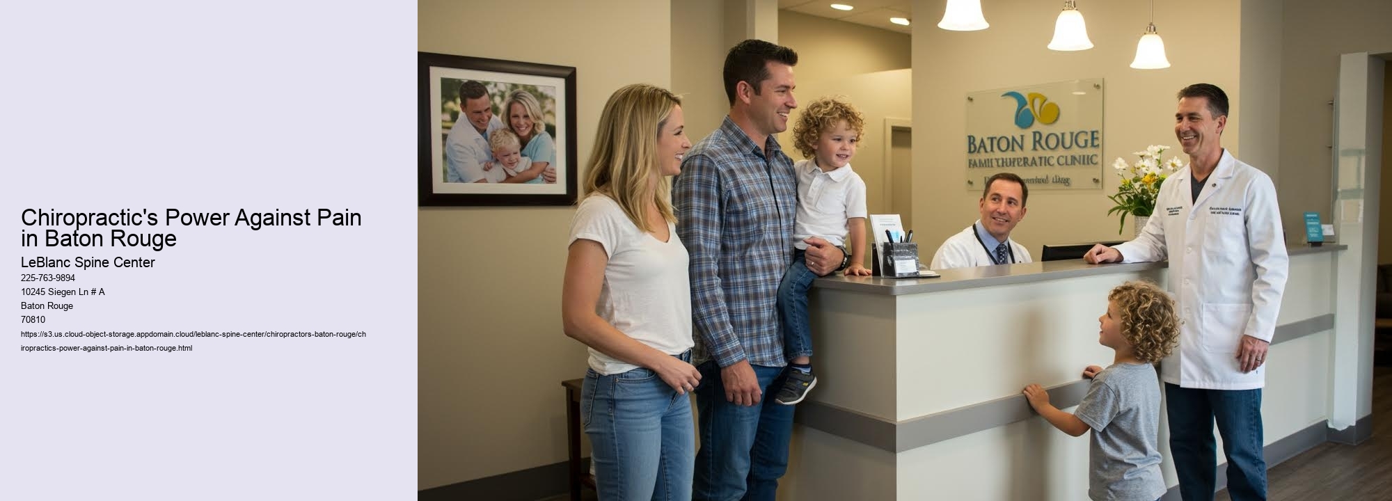 Chiropractic's Power Against Pain in Baton Rouge