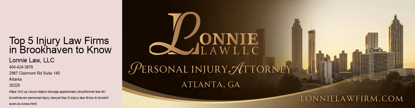 Top 5 Injury Law Firms in Brookhaven to Know