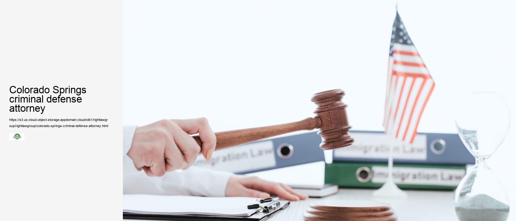 Colorado Springs criminal defense attorney