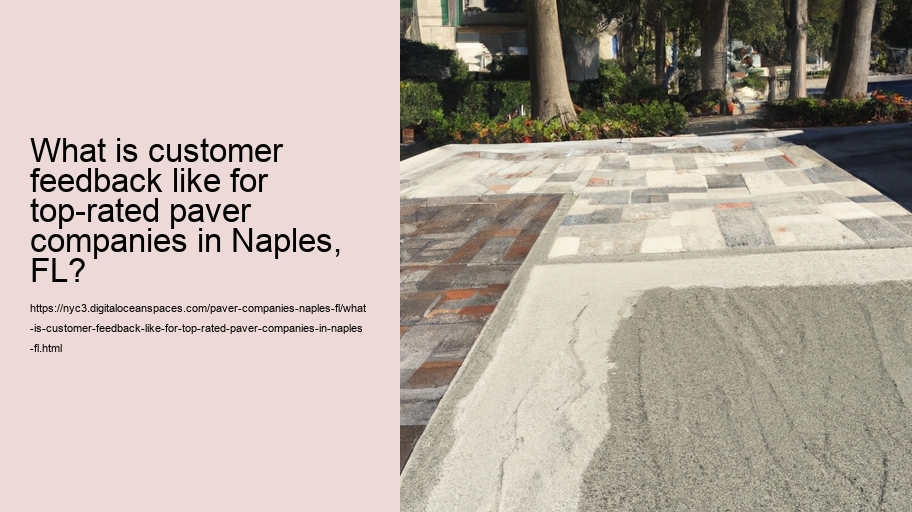 What is customer feedback like for top-rated paver companies in Naples, FL?