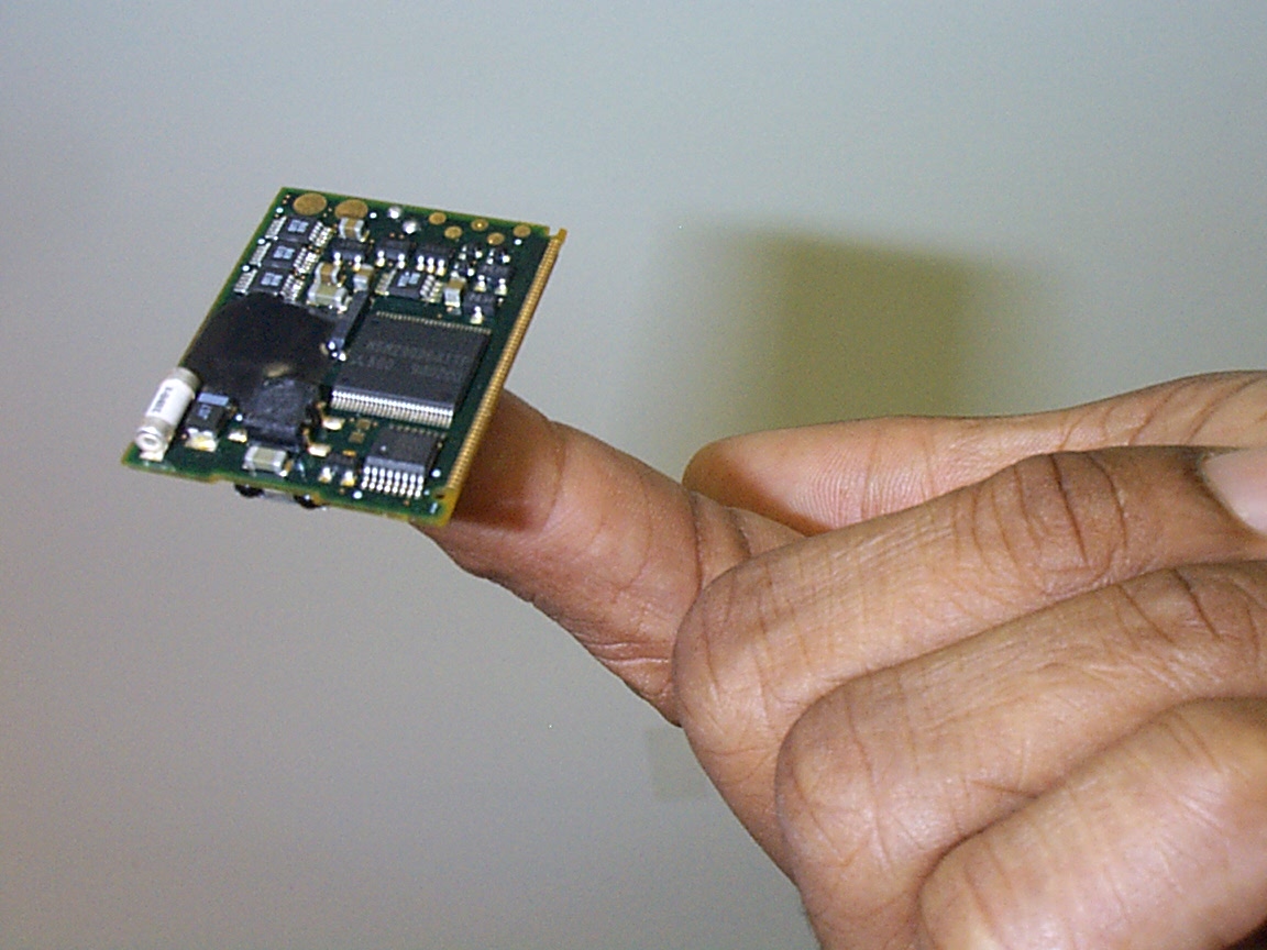 Linux Watch Board on Finger