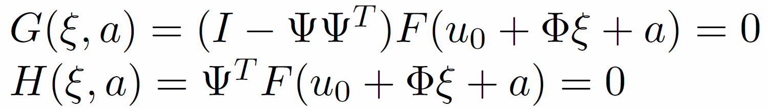 Decomposition of F=(G(xi,a),H(xi,a))