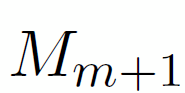 M_{m+1}