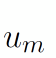u_m