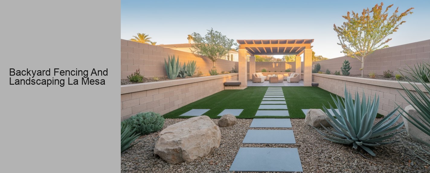 Backyard Fencing And Landscaping La Mesa
