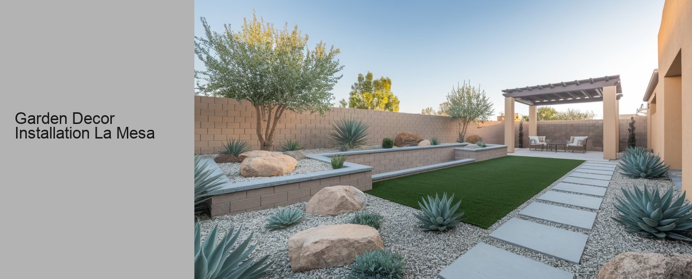 Garden Decor Installation La Mesa