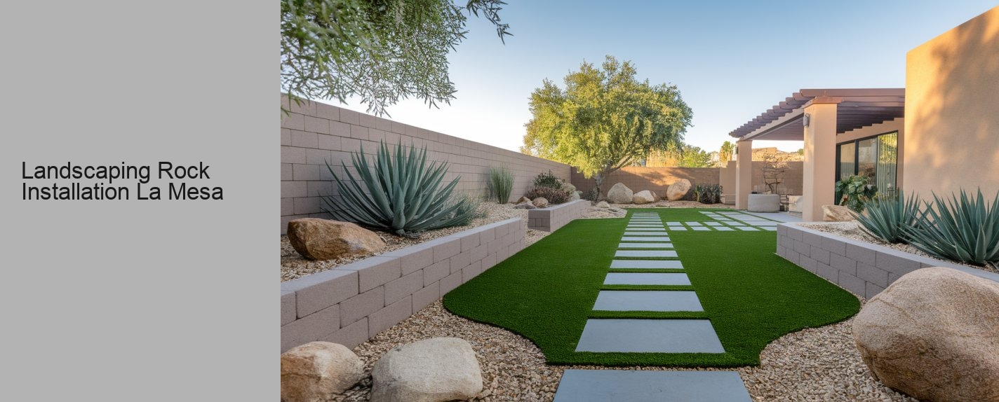 Landscaping Rock Installation La Mesa